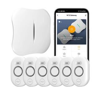 WiFi Water Leak Detector System with 6 Sensors & Gateway (2.4GHz)